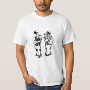 T-shirt squelettique de danse