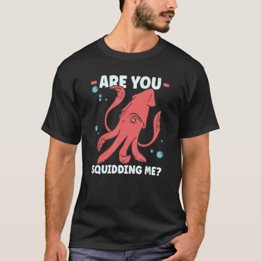 T-shirt Squid  Octopus  Squid Marine Biologist 1 (Devant)