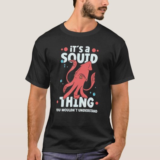 T-shirt Squid  Octopus  Squid Marine Biologist 5 (Devant)