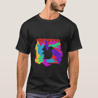 T-shirt Squierrel Animal Mosaik Puzzle