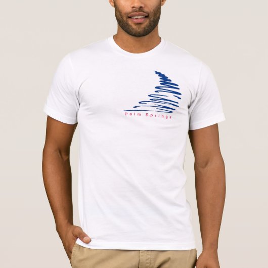 T-shirt Squiggly Lines_Palm Springs (Devant)