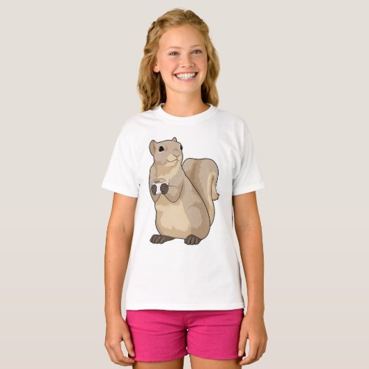 T-shirt Squirl Coffee Cup (Devant entier)
