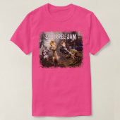T-shirt Squirrel Jam drôle groupe de rock écureuil (Design devant)
