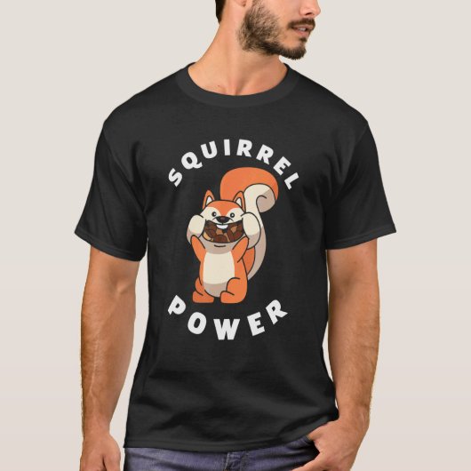 T-shirt Squirrel Power  Squirrel (Devant)