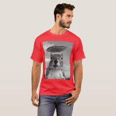 T-shirt Squirrel Sie With Alien UFO Funny Squirrel Gifts F (Devant entier)
