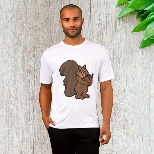 T-shirt Squirrel with Acorn Cute Woodland Animal