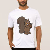 T-shirt Squirrel with Acorn Cute Woodland Animal (Devant)