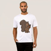 T-shirt Squirrel with Acorn Cute Woodland Animal (Devant entier)