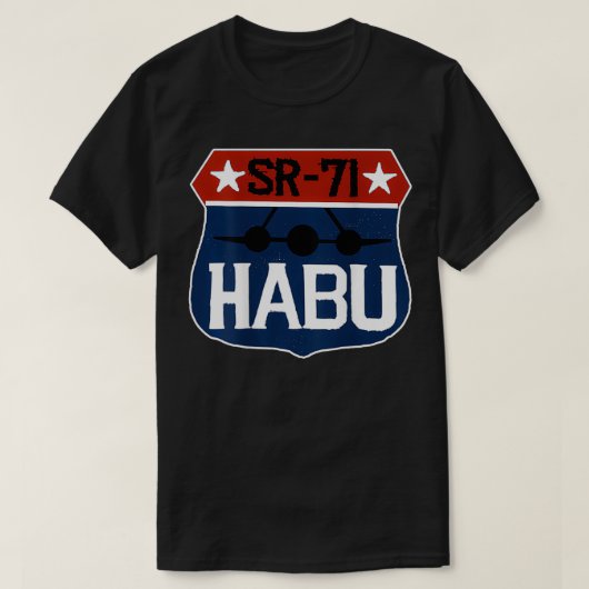 T-shirt SR71 Blackbird Distressed HABU (Design devant)