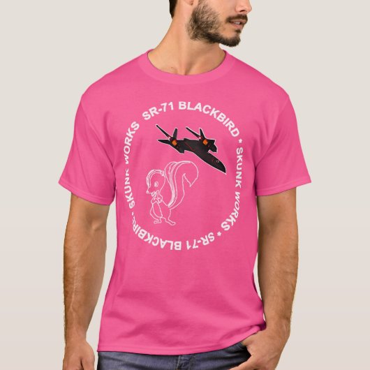 T-shirt Sr-71 Blackbird-Skunk Works (Devant)