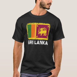 T-shirt Sri Lanka Drapeau soutien peuple Sri Lankais Femme