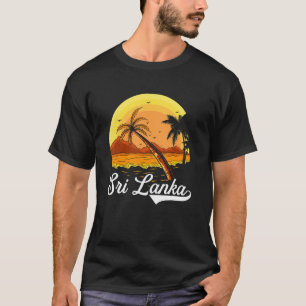 T-shirt Sri Lanka Palm Tree Océan Vacances d'été Sri Lank