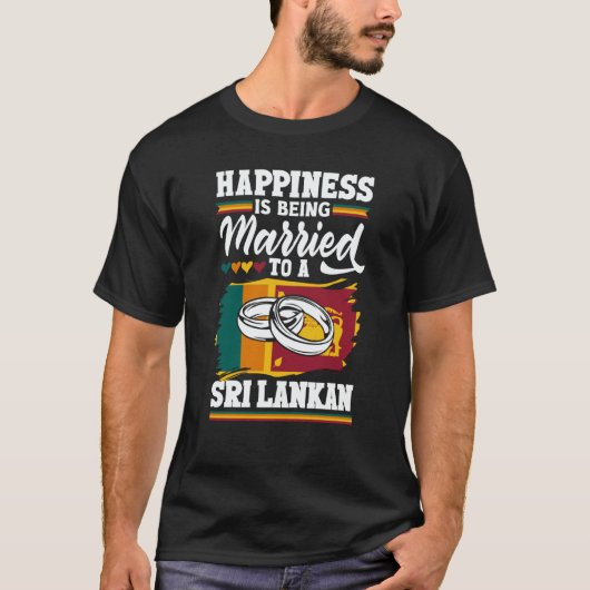 T-shirt Sri Lanka Sri Lankan Sri Lanka Flag (Devant)