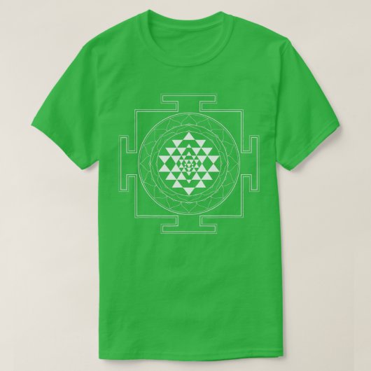 T-shirt Sri Yantra Géométrie Sacrée Tantra Hindou Art Sacr (Design devant)