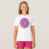 T-shirt Sri Yantra - Symbole hindouiste Design 1 (Devant entier)