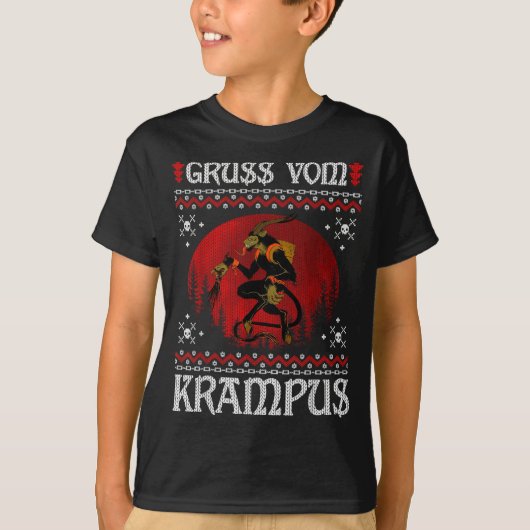 T-shirt Ss Vom Krampus Christmas Evil Xmas Horror Ugly Swe (Devant)