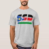 T-shirt SSD South Sudan African Code ISO 3166 (Devant)