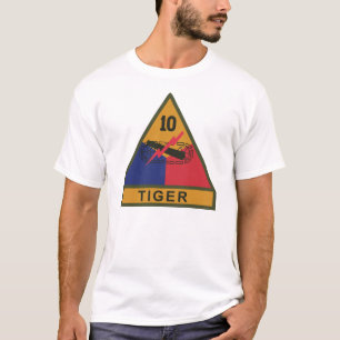 T-shirt SSI - 10e division blindée avec nom Bande