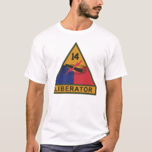 T-shirt SSI - 14e division blindée avec bande de nom