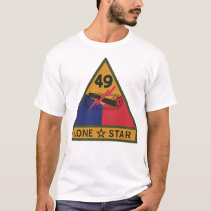 T-shirt SSI - 49e division blindée avec nom Bande