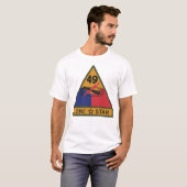 T-shirt SSI - 49e division blindée avec nom Bande (Devant entier)