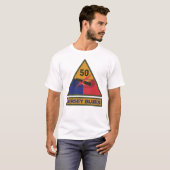 T-shirt SSI - 50e division blindée avec bande de nom (Devant entier)