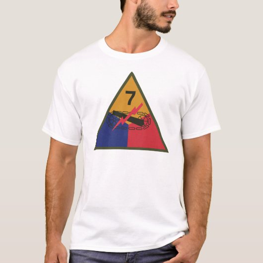 T-shirt SSI - 7e division blindée (Devant)