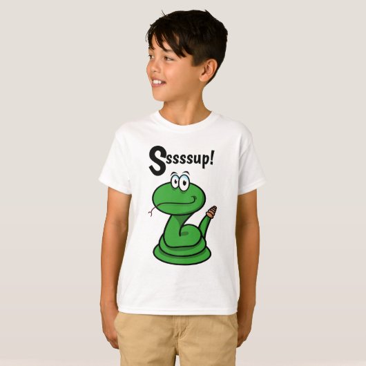 T-shirt Sssssup ! Serpent (Devant entier)