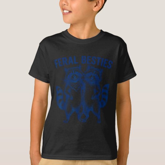 T-shirt Ssum Feral Ies Matching Friend Twinning Funny Bff  (Devant)
