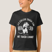 T-shirt Ssum Ossum Trash Can Trash Cannot Funny Joke Ossum (Devant)