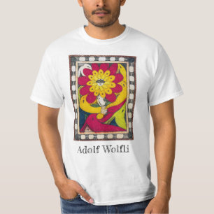 T-shirt St. Adolf-Trone, Fleur Visage   Adolf Wö lfli