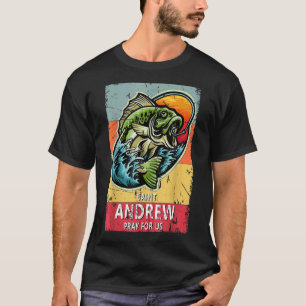 T-shirt St Andrew Pêche Patron des Pêcheurs Cathol