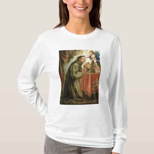 T-shirt St Anthony de Padoue adorant l'enfant du Christ (Devant)