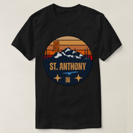 T-shirt St. Anthony, Indiana (Design devant)