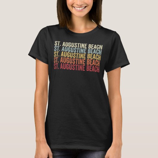 T-shirt St. Augustine Beach Floride St. Augustine Beach FL (Devant)