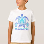 T-shirt St Augustine Florida Océane Tortue Souvenirs (Devant)