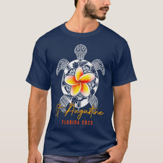 T-shirt St Augustine Florida Tortues de mer Famille Vacanc