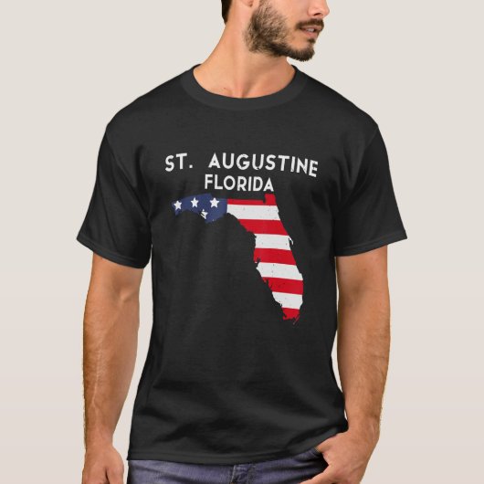 T-shirt St Augustine Florida USA State America Travel Flo (Devant)