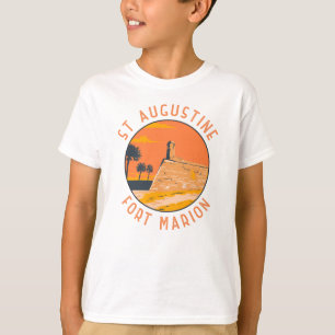 T-shirt St Augustine Floride Retro Cercle détendu