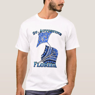 T-shirt St. Augustine Floride Vacances Tribal Stingray
