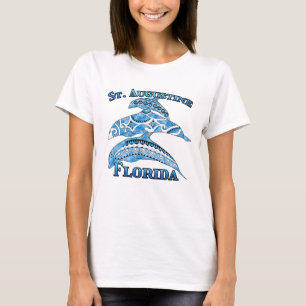 T-shirt St. Augustine Floride Vacation Dauphins tribaux