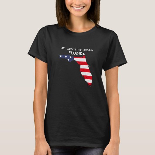 T-shirt St Augustine Shores Florida USA State America (Devant)