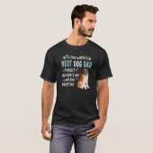 T-shirt St Bernard Best Chien Papa Valentines Day Chiot (Devant entier)