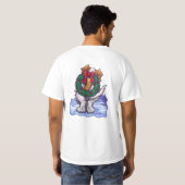 T-shirt St. Bernard Christmas (Dos entier)