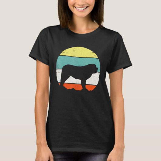 T-shirt St Bernard Dog Retro (Devant)
