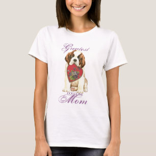 T-shirt St. Bernard Heart Maman