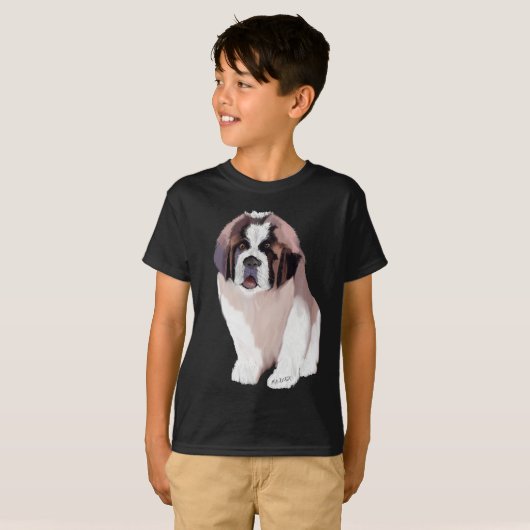 T-shirt St. Bernard Puppy (Devant entier)