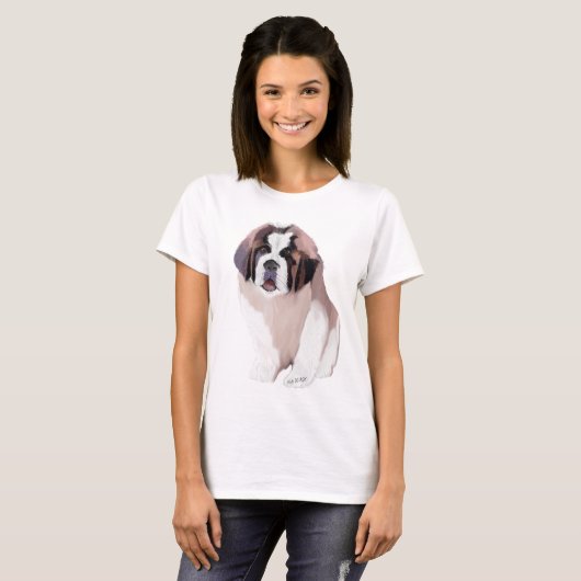T-shirt St. Bernard Puppy (Devant entier)