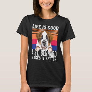 T-shirt St Bernards Rend Votre Vie Bonne Vintage