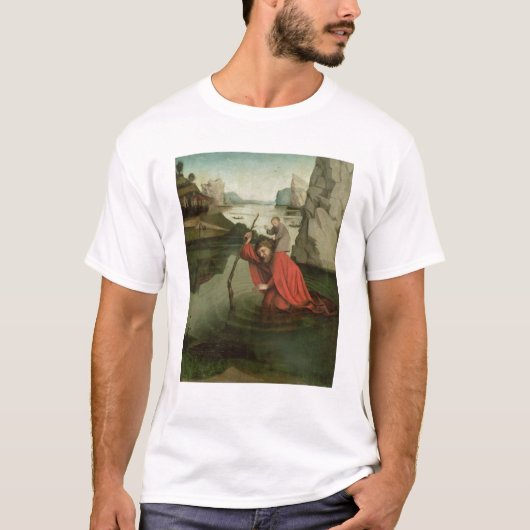 T-shirt St Christopher portant l'enfant du Christ (Devant)